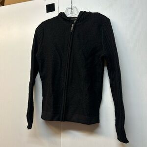 Black Zip-Up Sweater